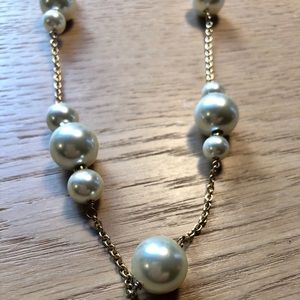 Jcrew Gold Necklace with Pearls